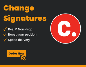 Buy Change.org Signatures from real and active users