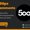 Buy 500px Comments